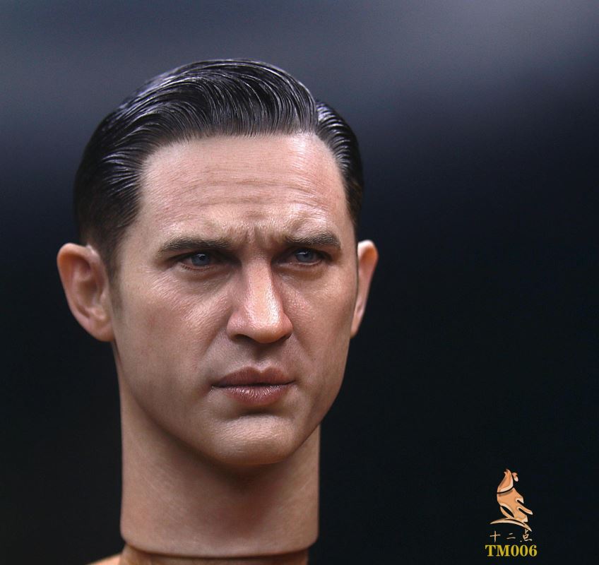 European and American Tough Guy Head Sculpture 1/6