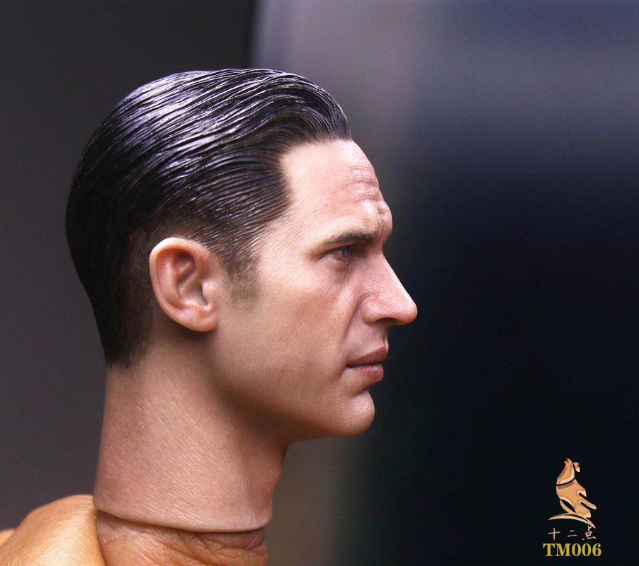 European and American Tough Guy Head Sculpture 1/6