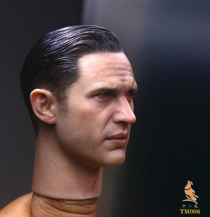 European and American Tough Guy Head Sculpture 1/6