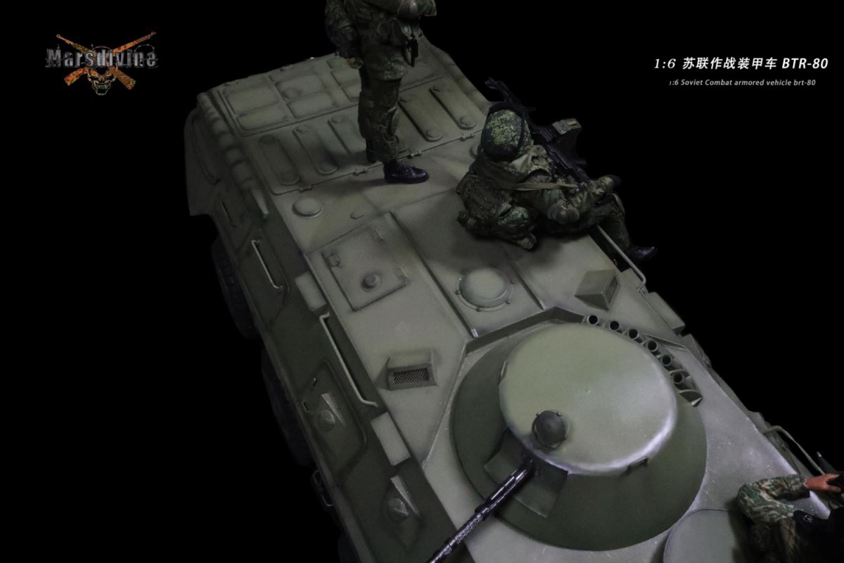 Russian Army All-Metal BTR-80 Armored Vehicle 1/6