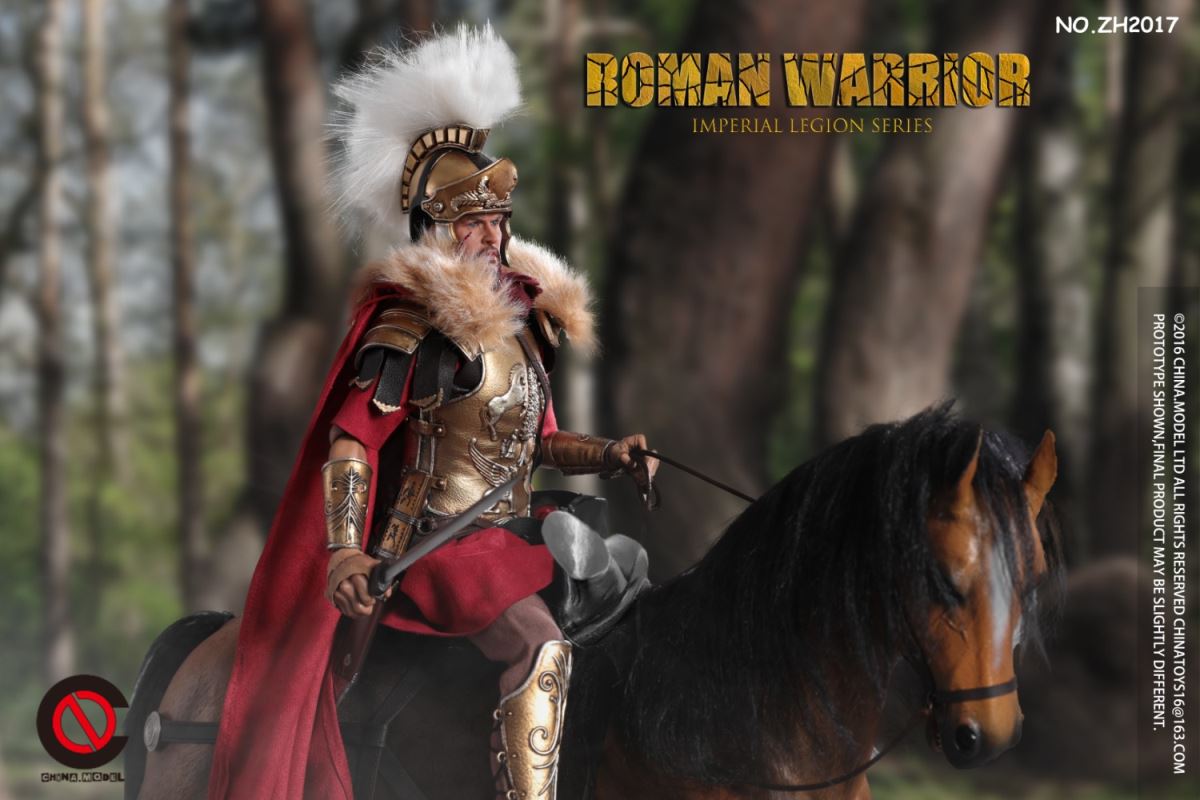 Black Gold Roman General/Roman Warrior/Arden Horse 1/6