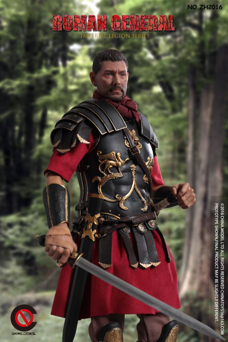 Black Gold Roman General/Roman Warrior/Arden Horse 1/6