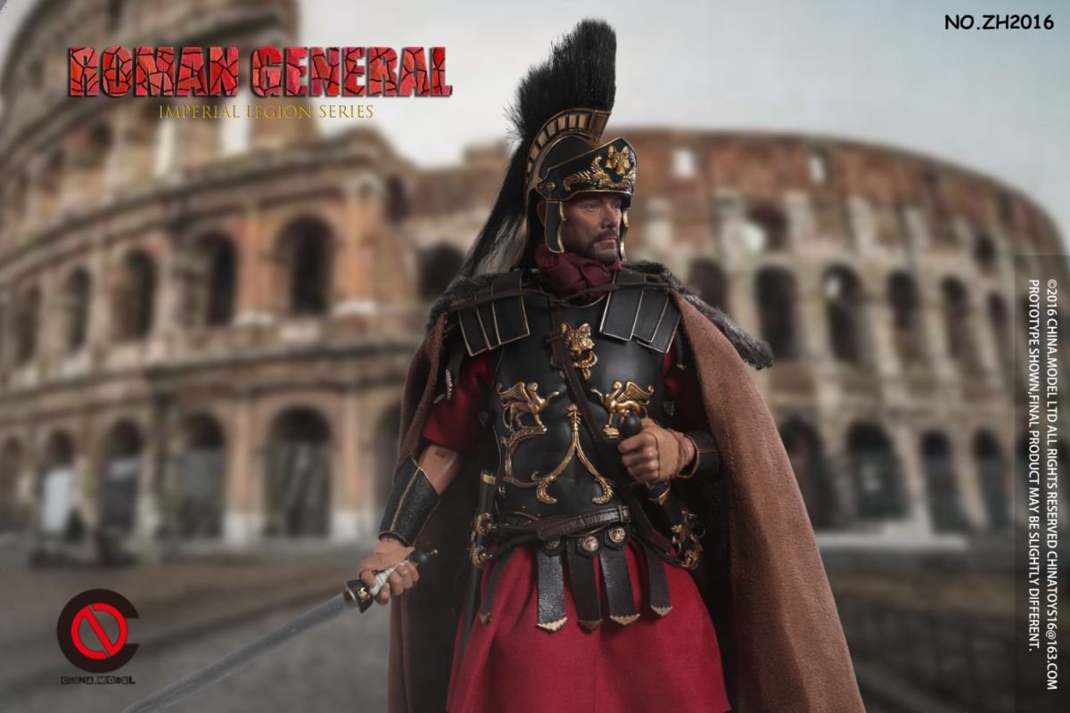 Black Gold Roman General/Roman Warrior/Arden Horse 1/6