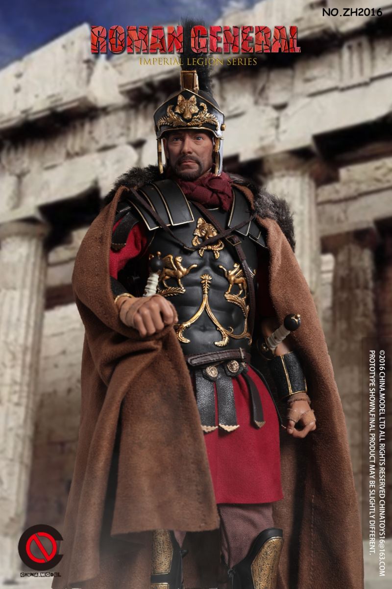 Black Gold Roman General/Roman Warrior/Arden Horse 1/6