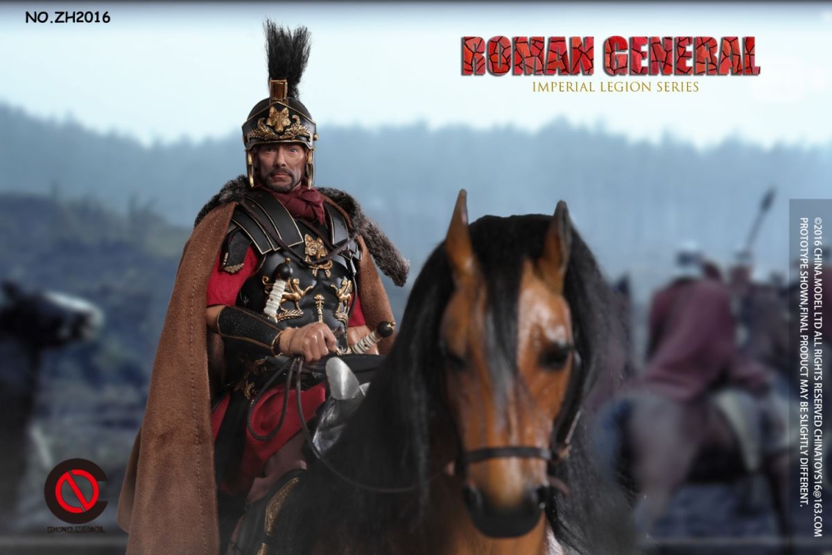 Black Gold Roman General/Roman Warrior/Arden Horse 1/6