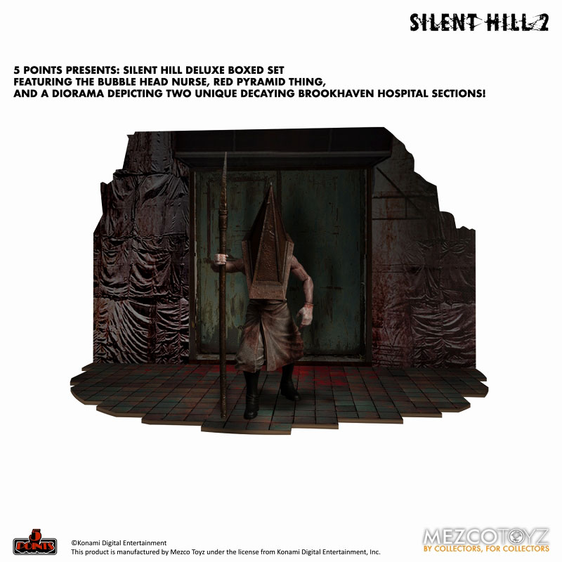 5 Point Silent Hill 2 Red Pyramid Thing & Bubble Head Nurse 3.75 Inch Deluxe Set