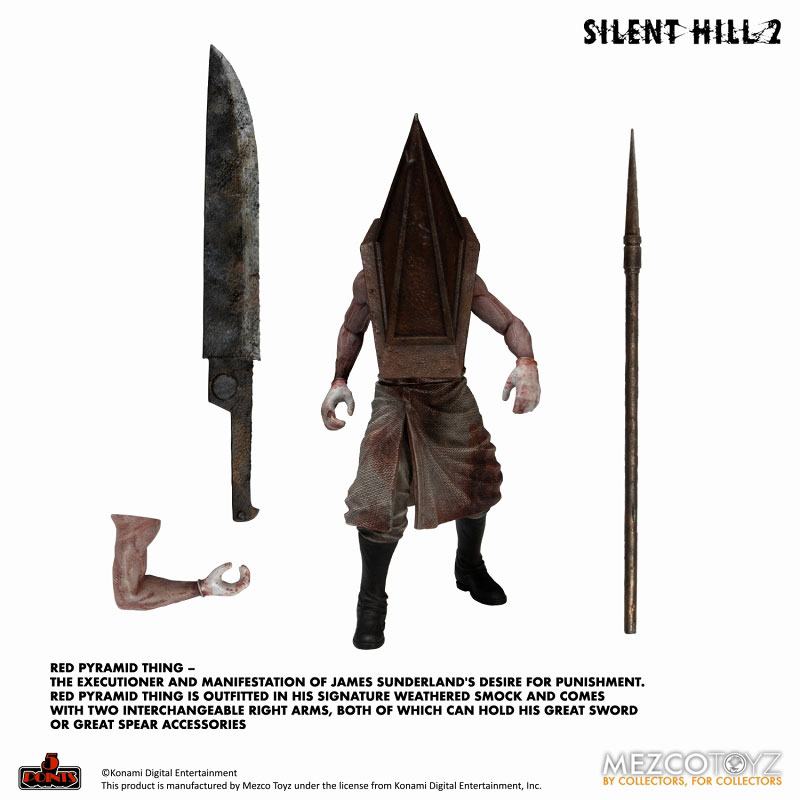 5 Point Silent Hill 2 Red Pyramid Thing & Bubble Head Nurse 3.75 Inch Deluxe Set