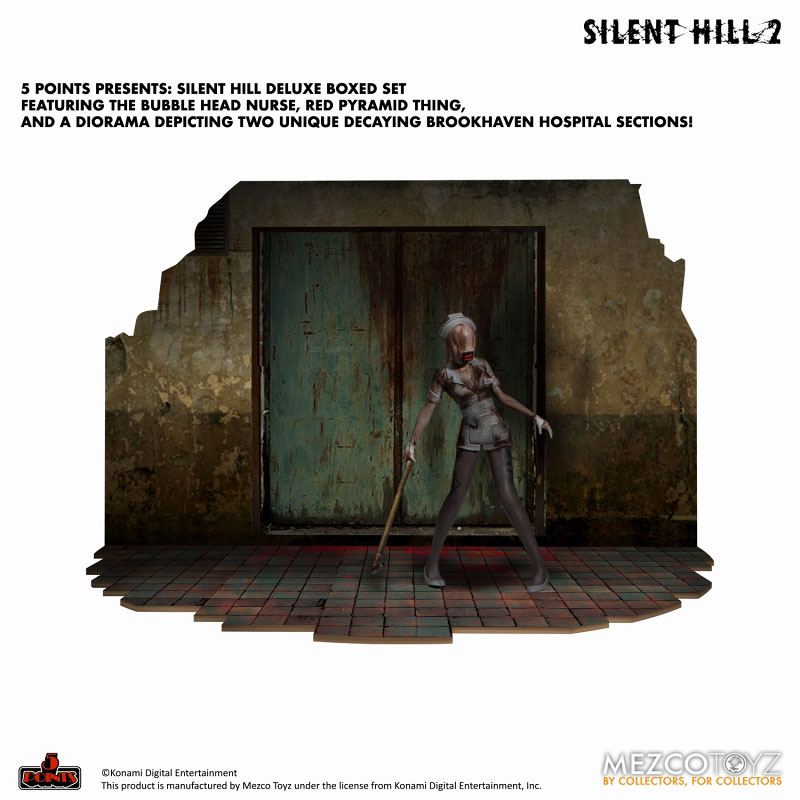 5 Point Silent Hill 2 Red Pyramid Thing & Bubble Head Nurse 3.75 Inch Deluxe Set
