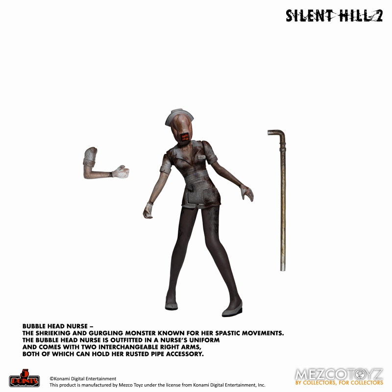 5 Point Silent Hill 2 Red Pyramid Thing & Bubble Head Nurse 3.75 Inch Deluxe Set