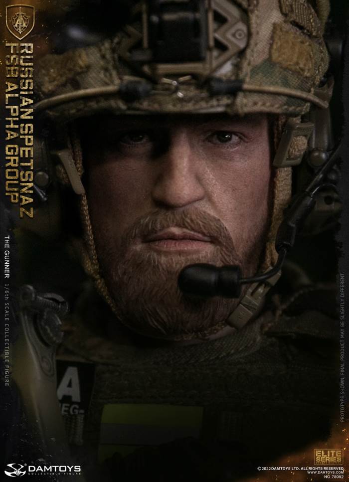 RUSSIAN SPETSNAZ FSB ALPHA GROUP GUNNER 1/6