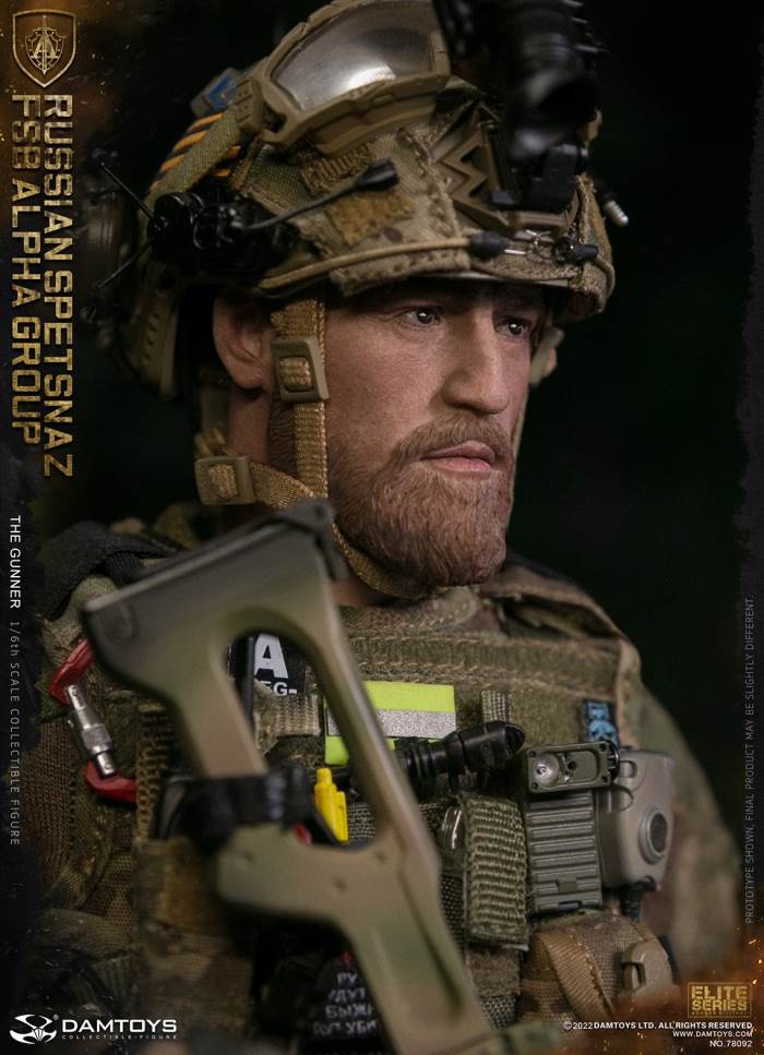 RUSSIAN SPETSNAZ FSB ALPHA GROUP GUNNER 1/6