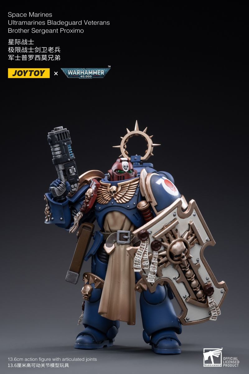 Space Marine - Ultramarine Sword Guard Veteran/Sergeant Prosimo Brothers 1/18