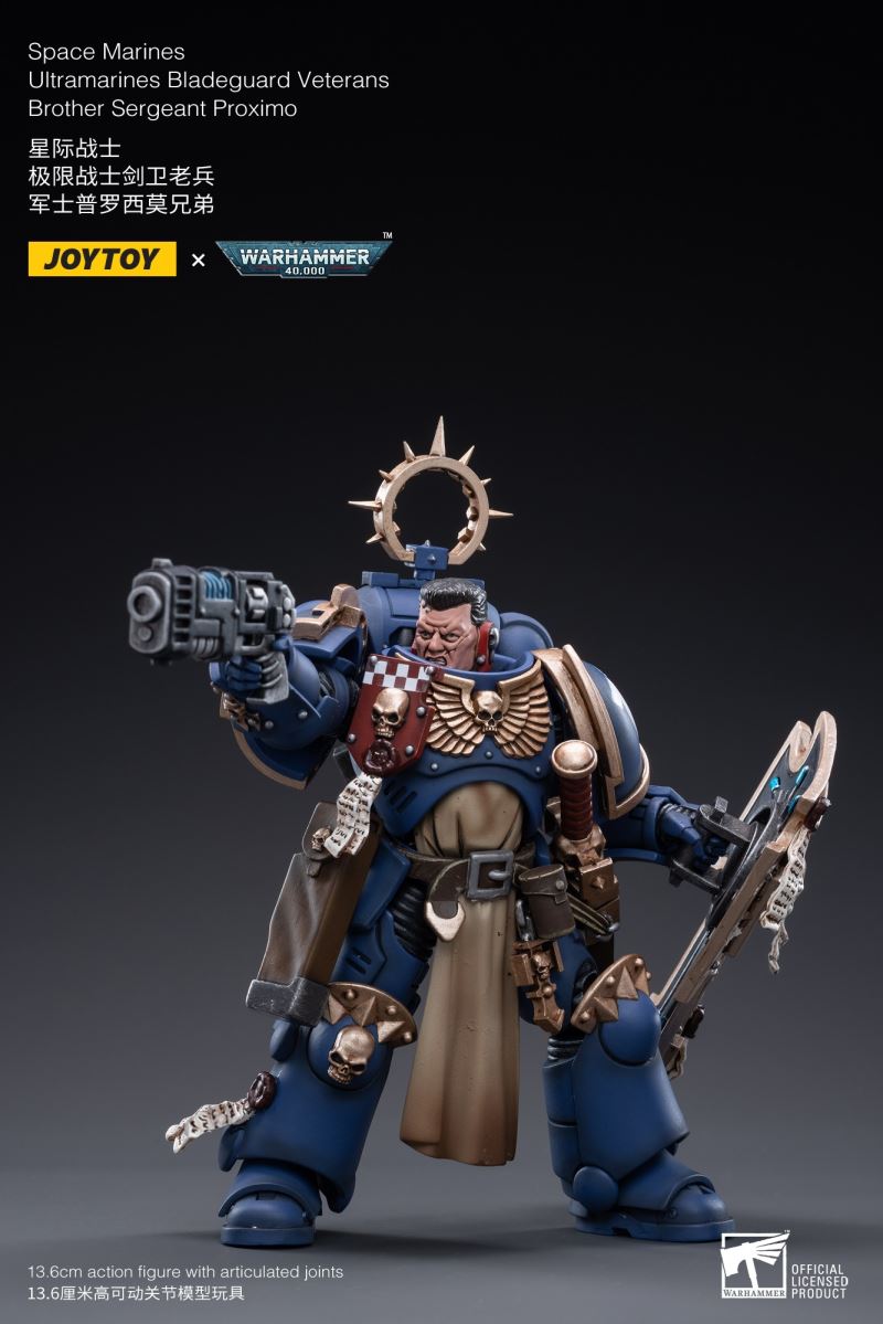 Space Marine - Ultramarine Sword Guard Veteran/Sergeant Prosimo Brothers 1/18