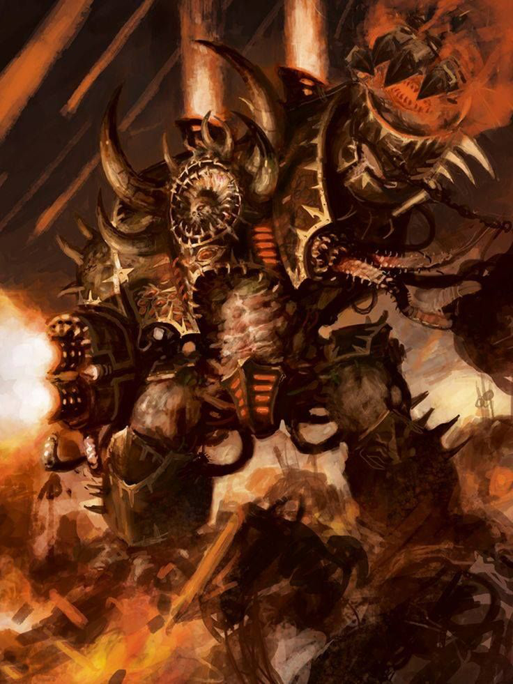 Warhammer 40000 Chaos Space Marine Black Legion Hell Beast 1/18