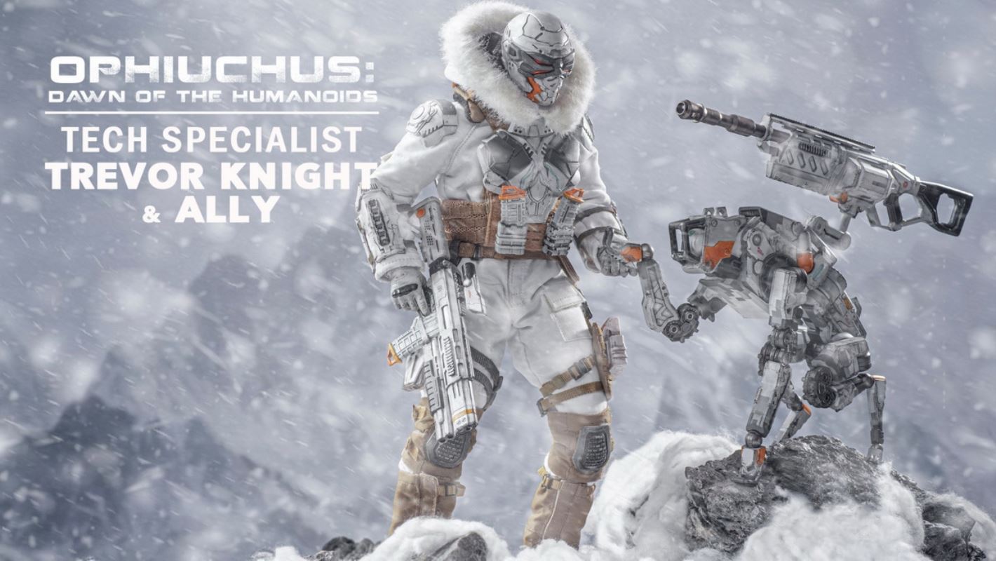 Future Sci-Fi Military- Tech Specialist Trevor Knights & Ally 1/6