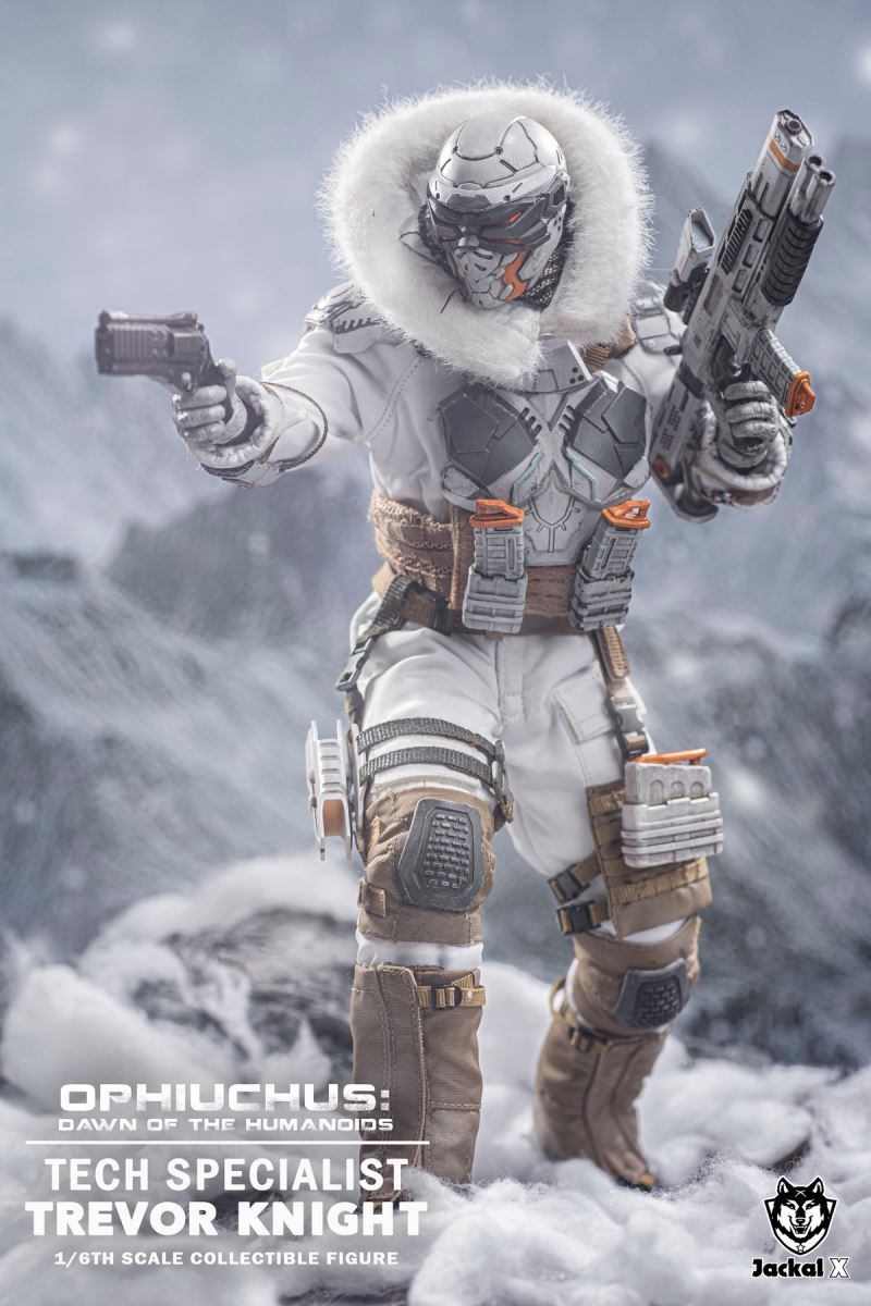 Future Sci-Fi Military- Tech Specialist Trevor Knights & Ally 1/6