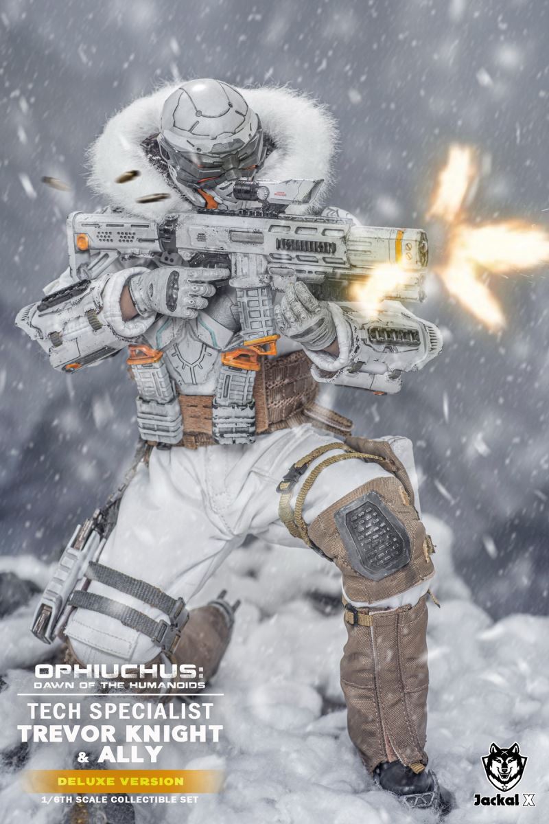 Future Sci-Fi Military- Tech Specialist Trevor Knights & Ally 1/6