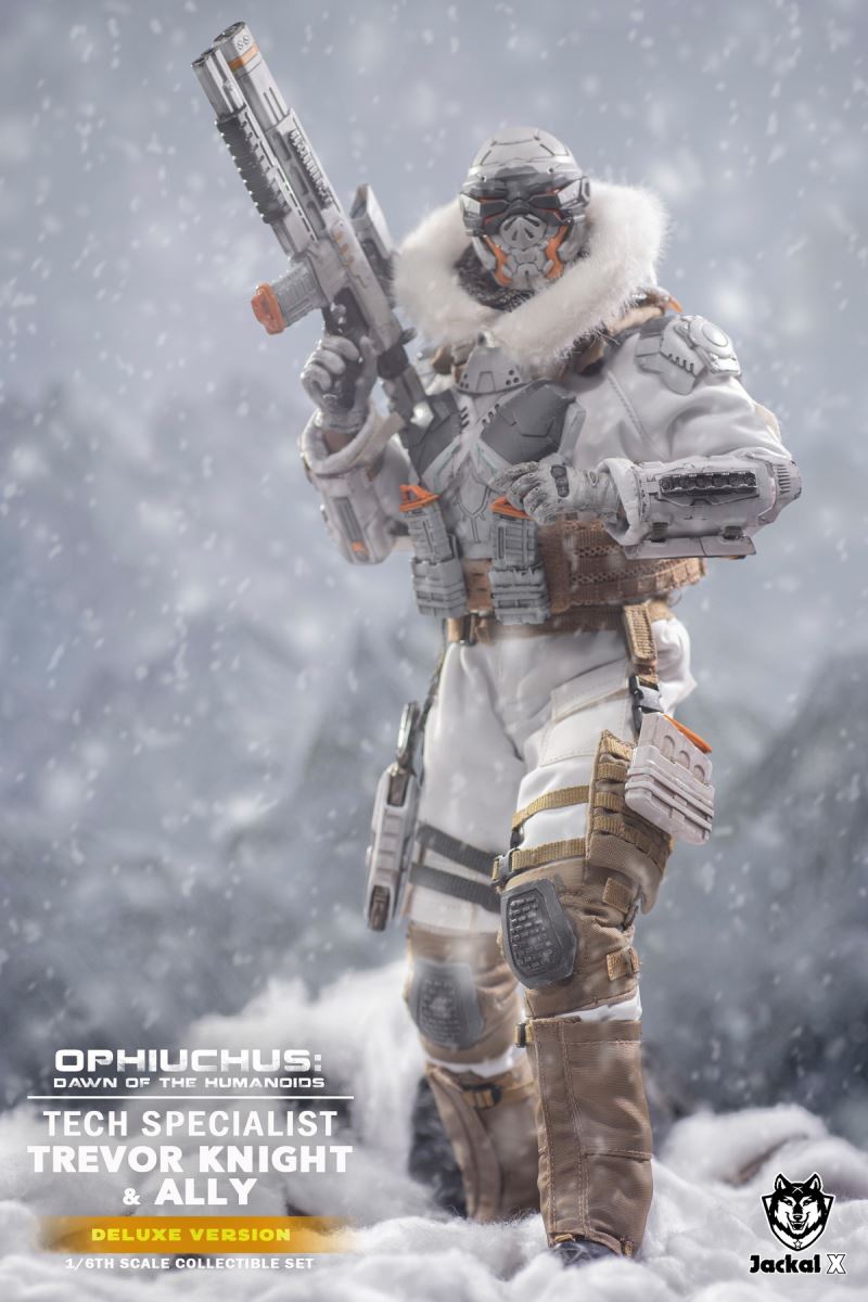 Future Sci-Fi Military- Tech Specialist Trevor Knights & Ally 1/6