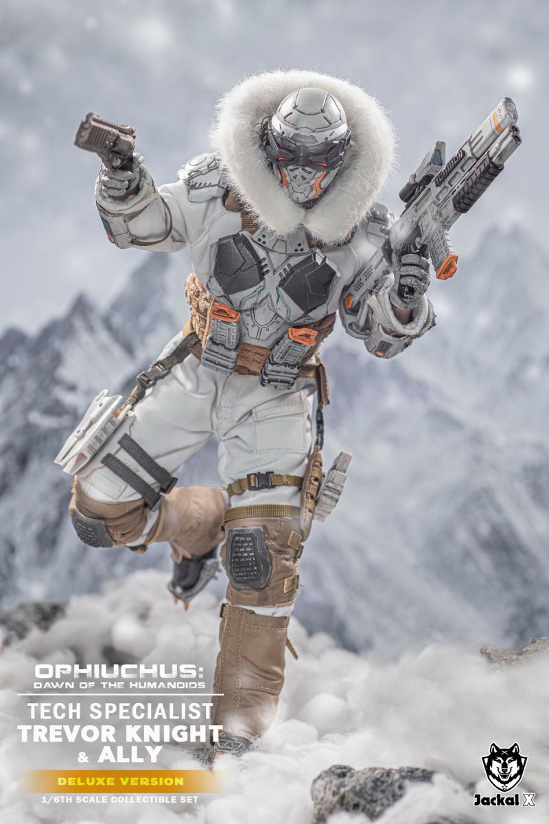 Future Sci-Fi Military- Tech Specialist Trevor Knights & Ally 1/6
