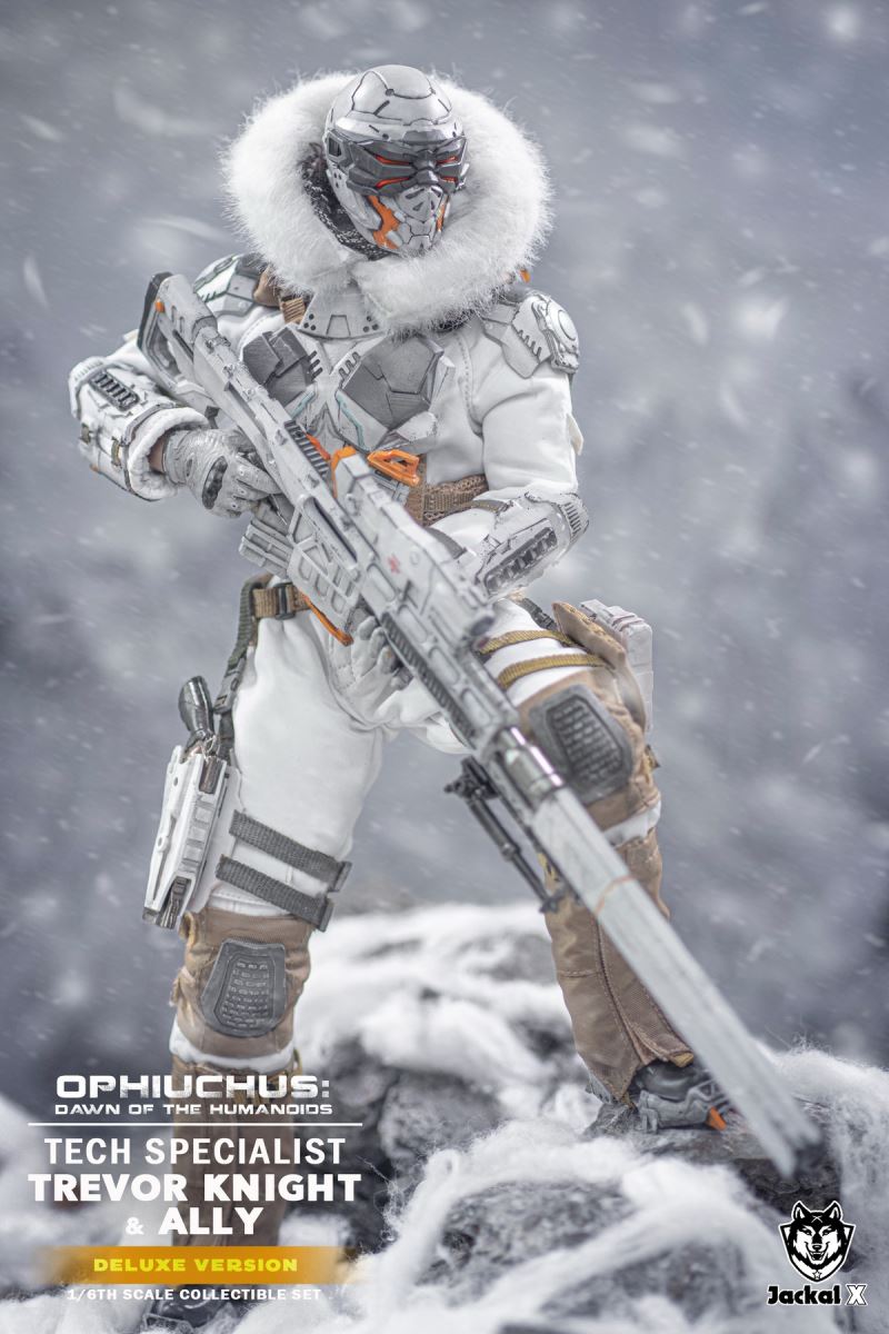 Future Sci-Fi Military- Tech Specialist Trevor Knights & Ally 1/6