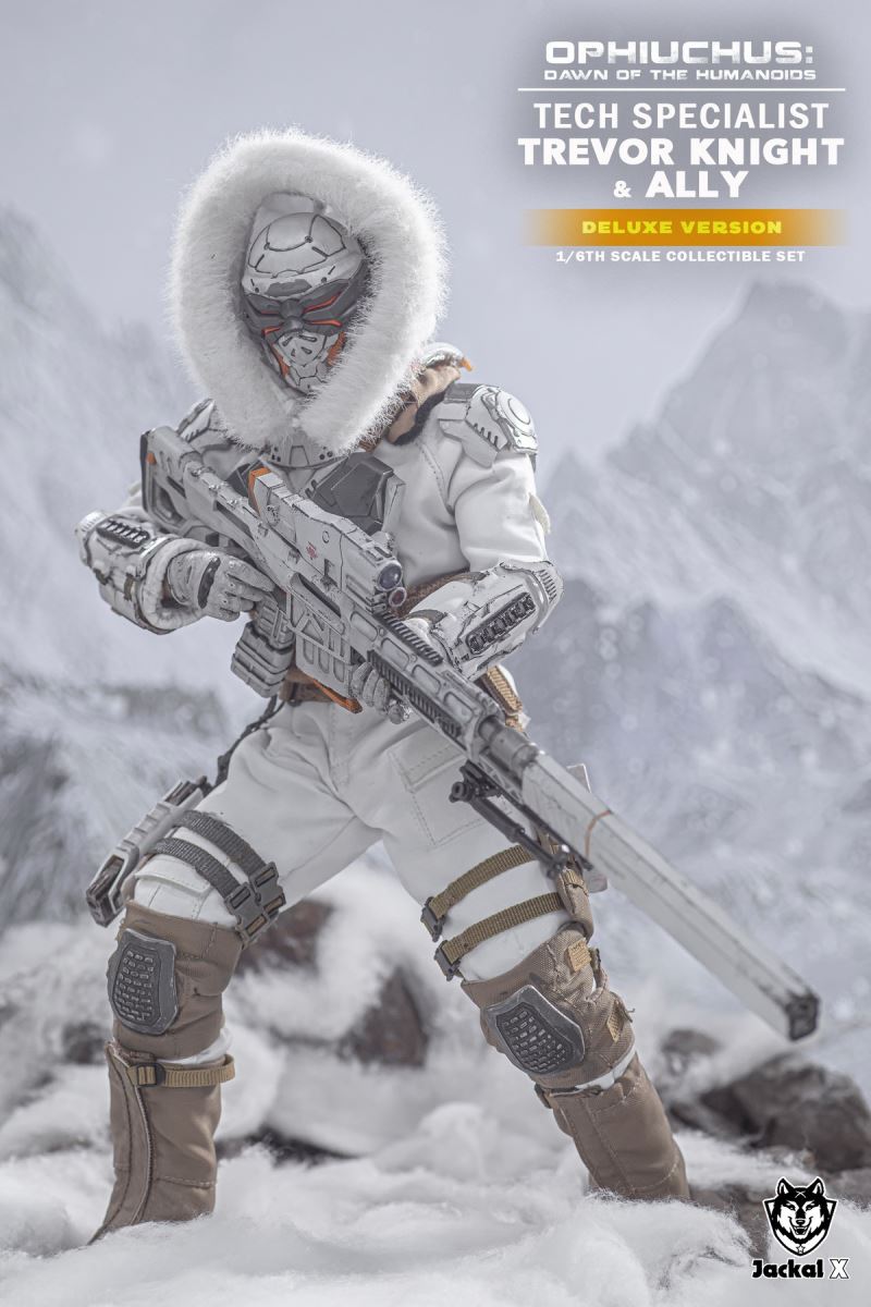 Future Sci-Fi Military- Tech Specialist Trevor Knights & Ally 1/6