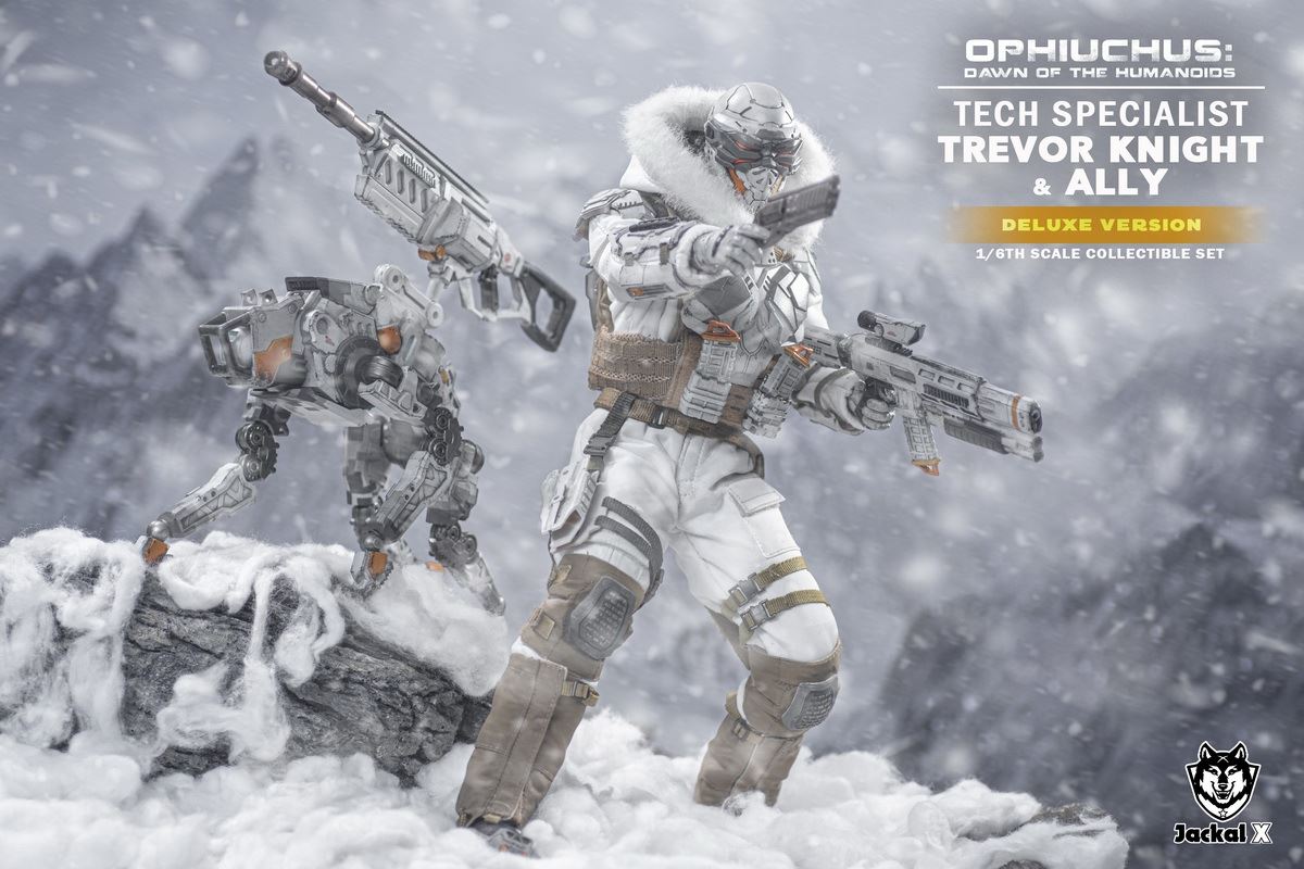Future Sci-Fi Military- Tech Specialist Trevor Knights & Ally 1/6