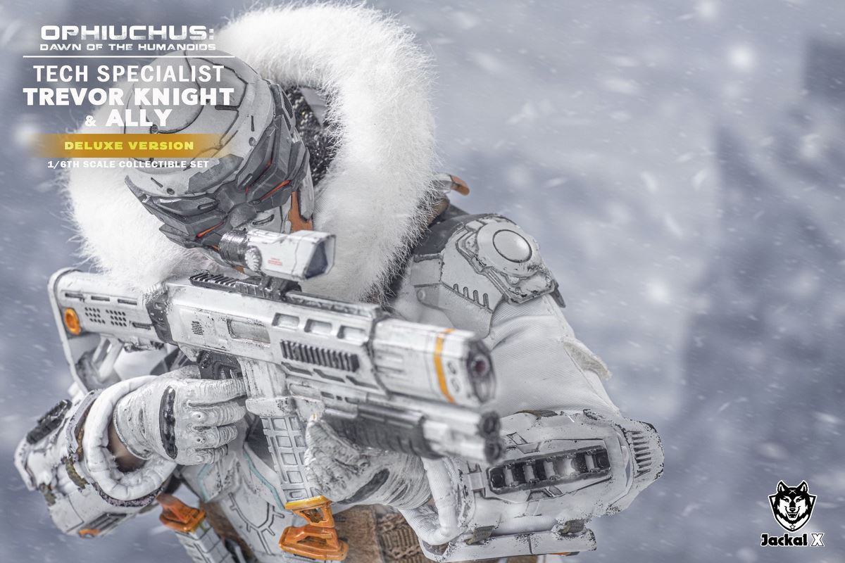 Future Sci-Fi Military- Tech Specialist Trevor Knights & Ally 1/6