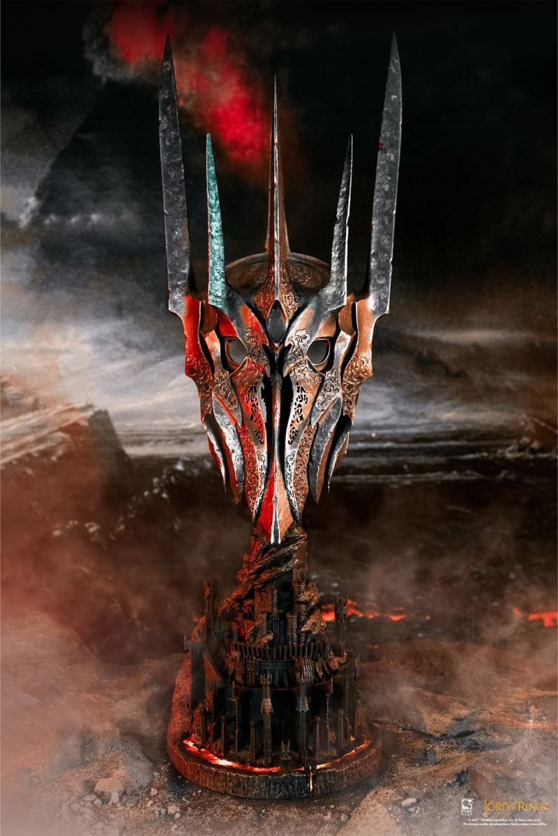 Lord of the Rings - Dark Lord Sauron/Sauron Helmet/Crown Statue 