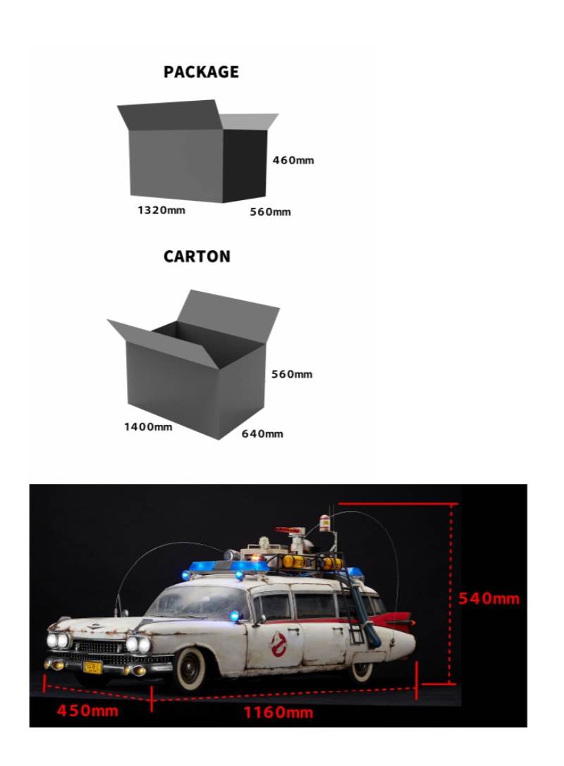 Ghostbusters: Afterlife 2022 Movie Version ECTO-1 1/6