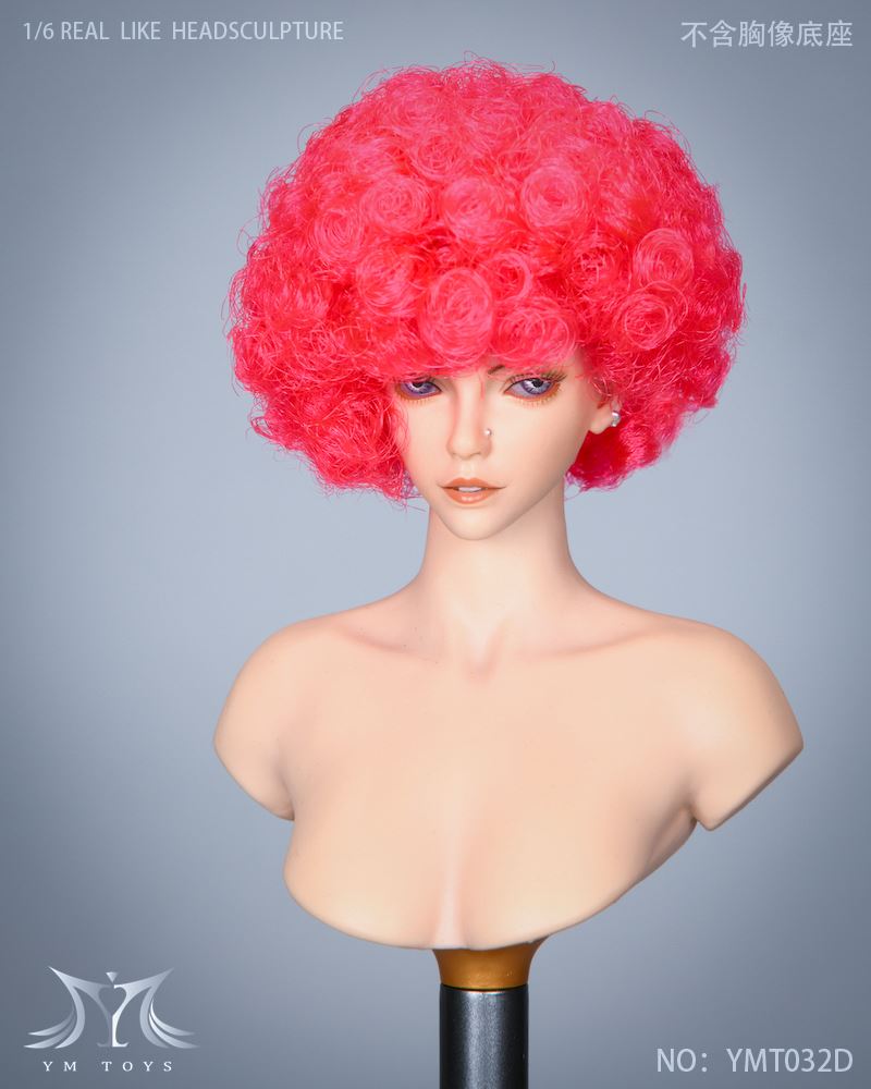Female Head Carving Explosive Head, Total 2 Models 1/6