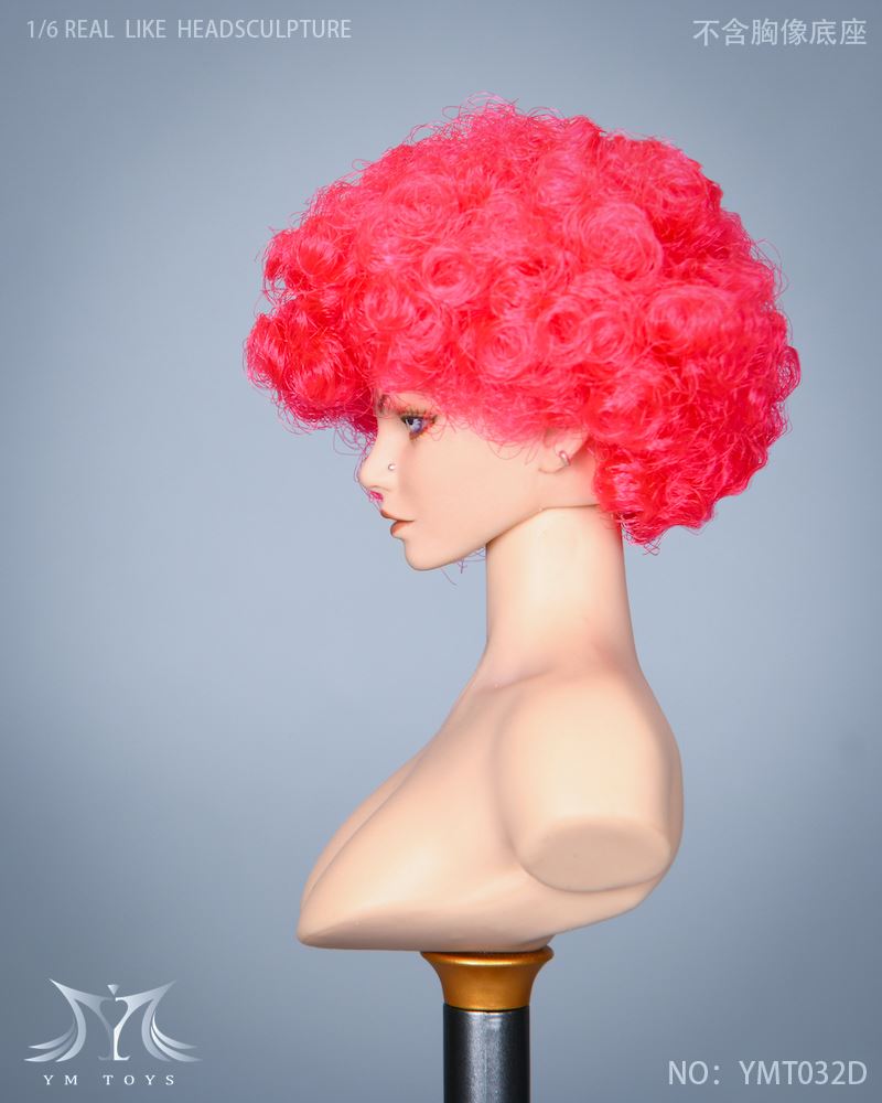 Female Head Carving Explosive Head, Total 2 Models 1/6