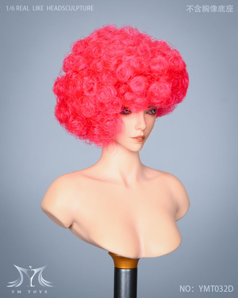Female Head Carving Explosive Head, Total 2 Models 1/6