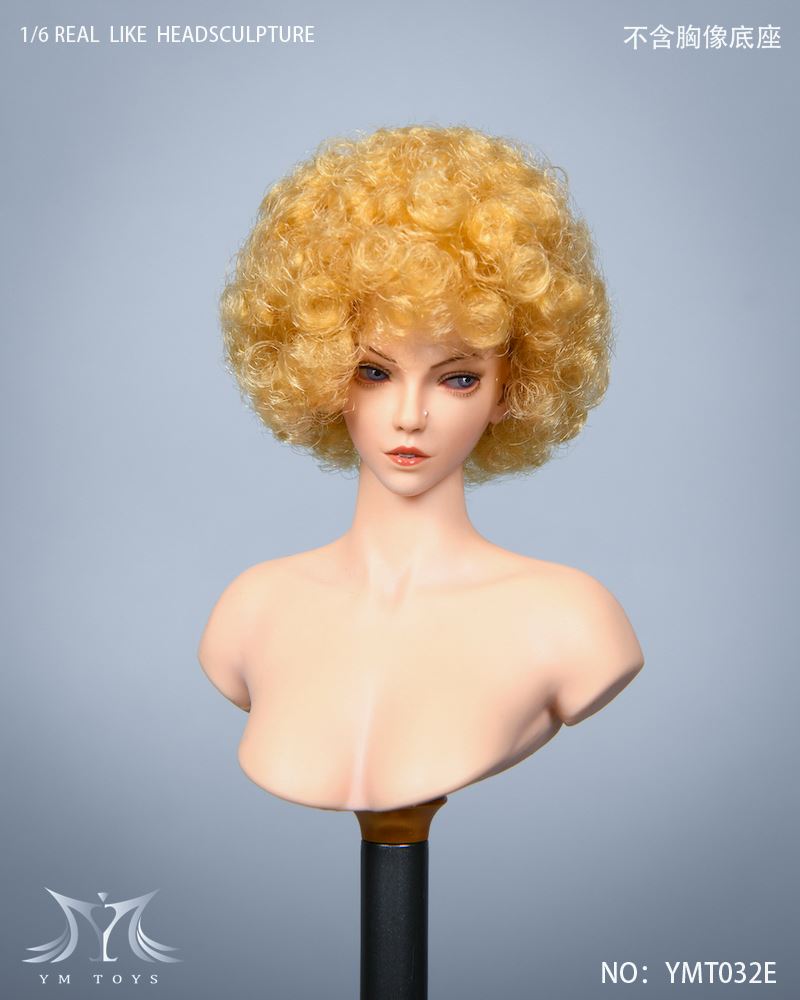 Female Head Carving Explosive Head, Total 2 Models 1/6
