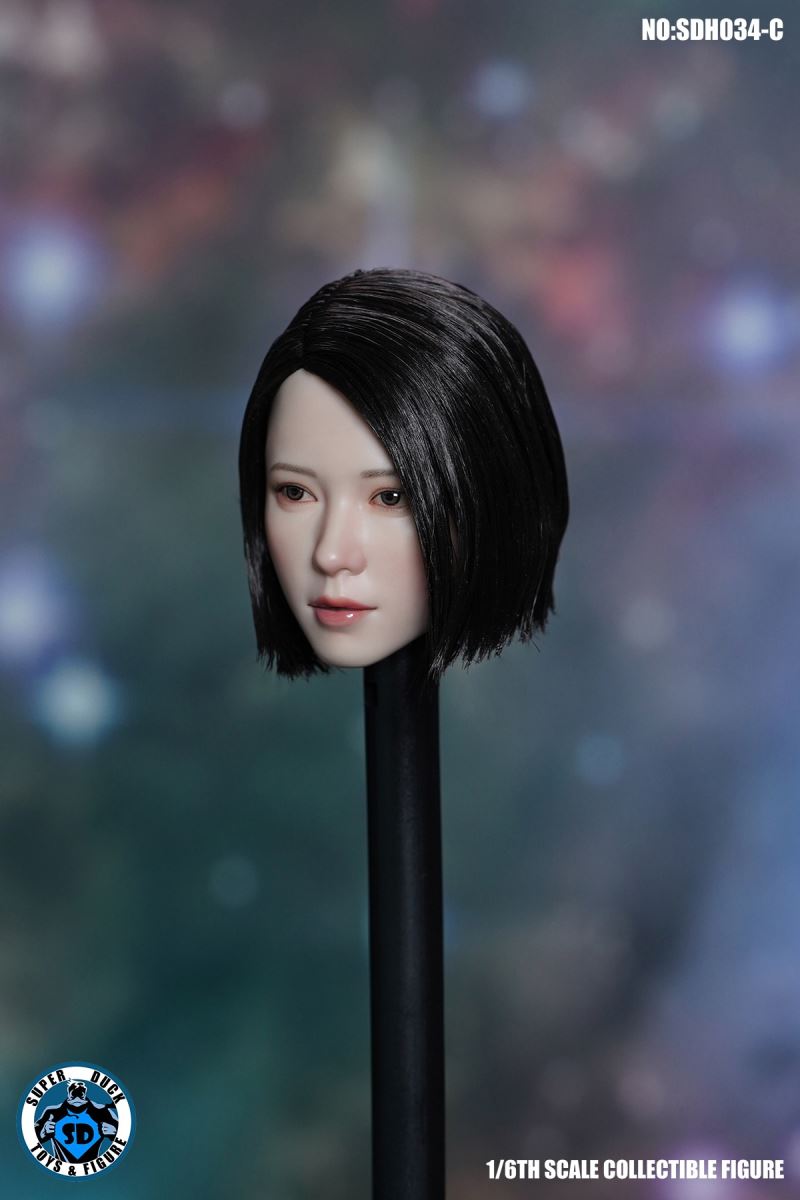Female Head Sculpture - ABC Three Styles 1/6