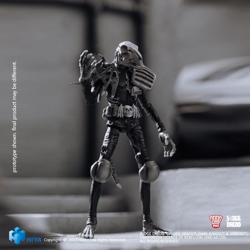 SWAT Judge Black and White Comic Color - Judge Dredd & Dead Judge 1/18