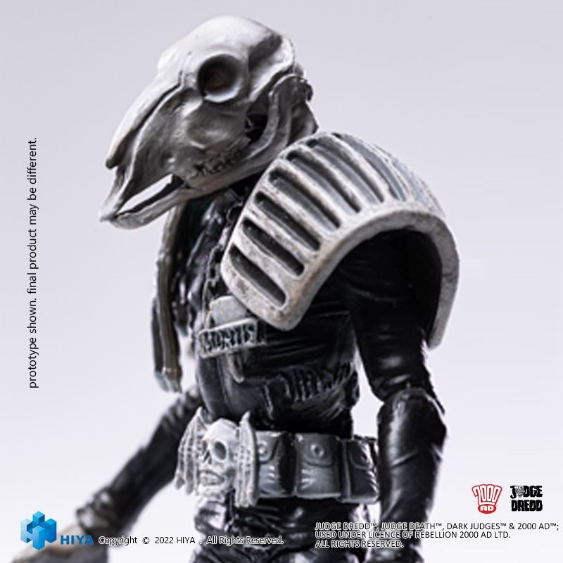 SWAT Judge Black and White Comic Color - Judge Dredd & Dead Judge 1/18