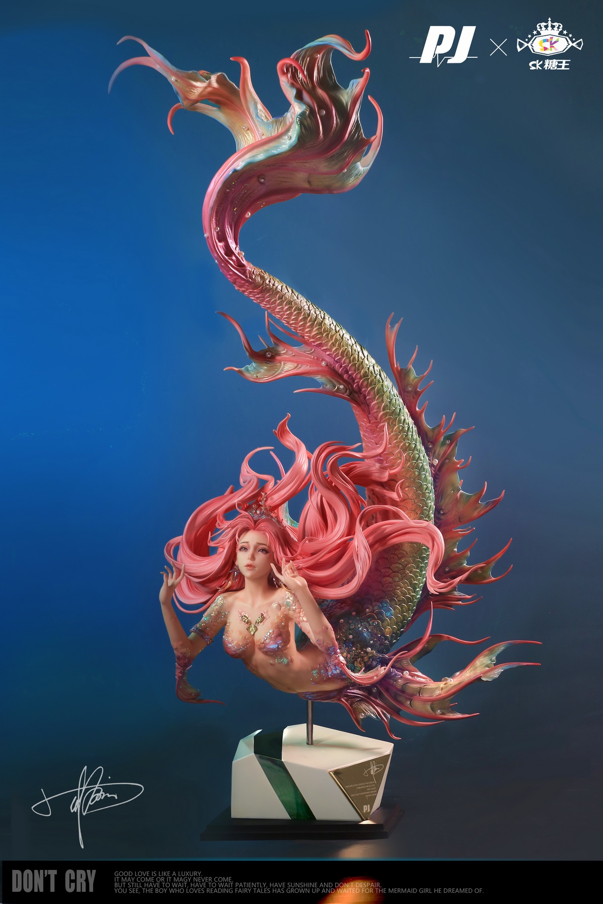 Artist Series Statue Don't Cry - Mermaid