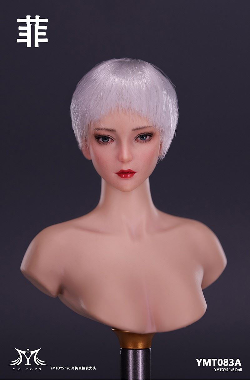 Asian female head carving Fei & Mei YMT083/YMT084 1/6