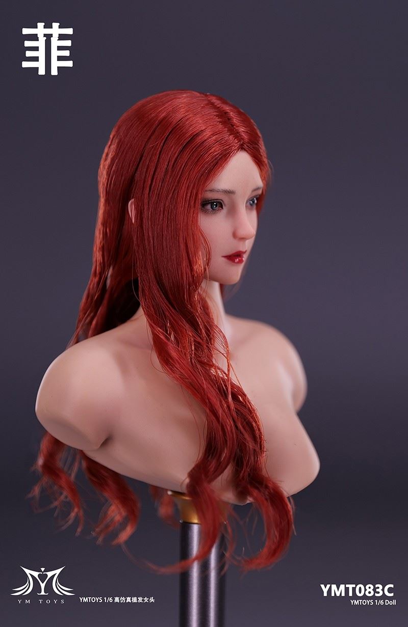 Asian female head carving Fei & Mei YMT083/YMT084 1/6