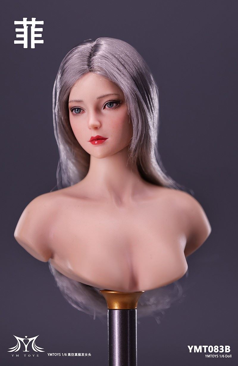 Asian female head carving Fei & Mei YMT083/YMT084 1/6