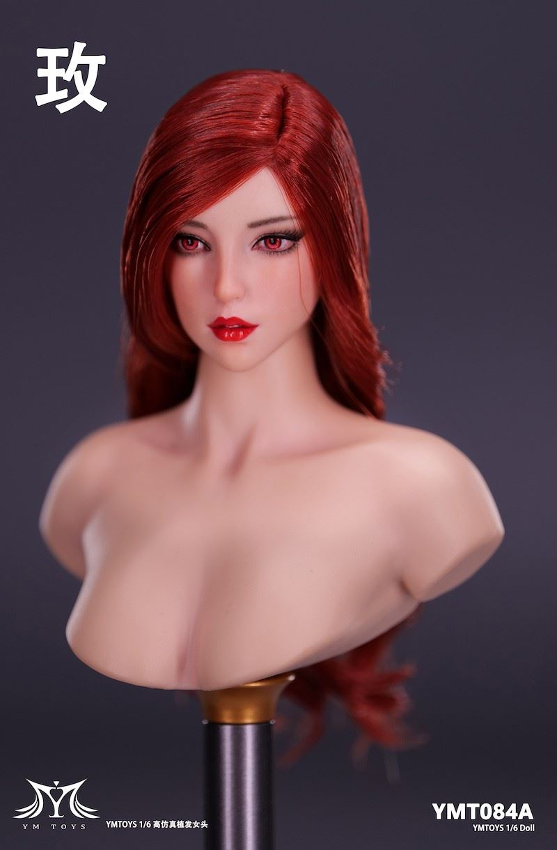 Asian female head carving Fei & Mei YMT083/YMT084 1/6