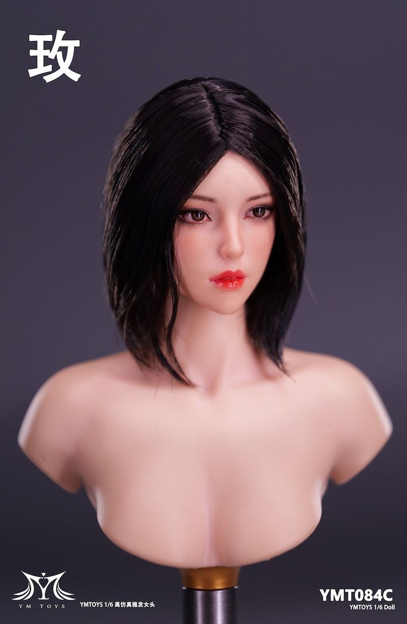 Asian female head carving Fei & Mei YMT083/YMT084 1/6