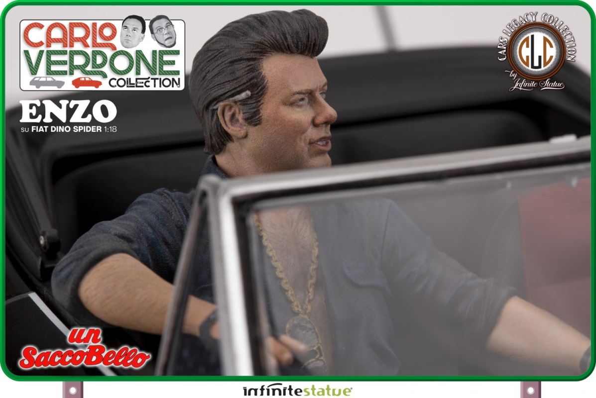 Enzo on a Fiat Dino Spider - Carlo Verdone - A lot beautiful