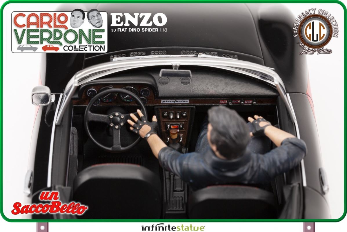 Enzo on a Fiat Dino Spider - Carlo Verdone - A lot beautiful