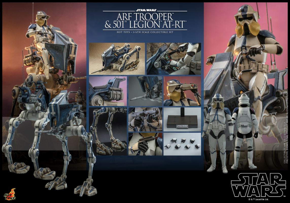 Star Wars - The Clone Wars - 501 Legion Scout & AT-RT Walker