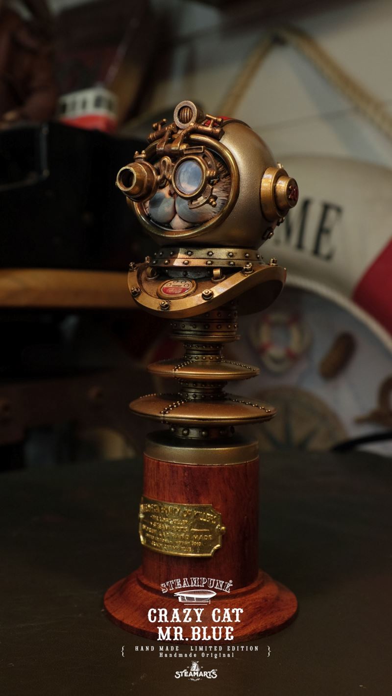 Steam Factory Antivirus Cat Bust CRAZY CAT MR.BLUE