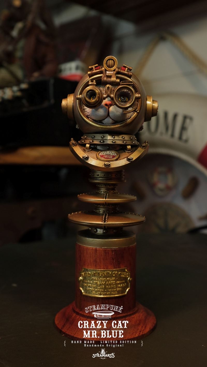Steam Factory Antivirus Cat Bust CRAZY CAT MR.BLUE