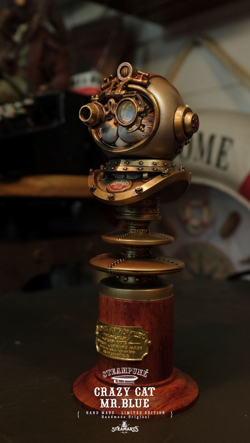 Steam Factory Antivirus Cat Bust CRAZY CAT MR.BLUE