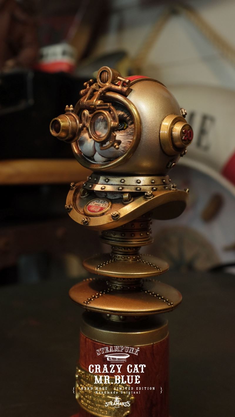 Steam Factory Antivirus Cat Bust CRAZY CAT MR.BLUE