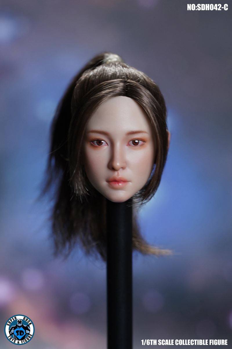 Female head carving SDH042 1/6